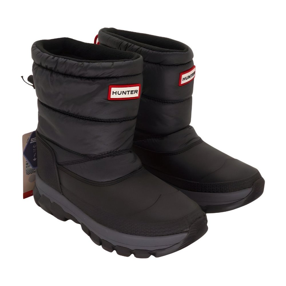 Hunter Original Insulated Snow Boot Short Black 7 M